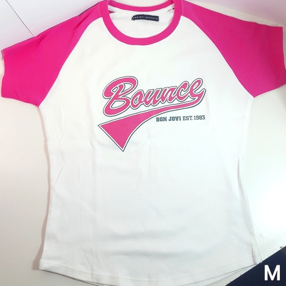 Y2K🔖Bon Jovi Cotton T-Shirt💗90's Y2K| Short Sleeve| Crew Neck